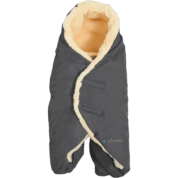 Altabebe Lammfell Umschlagdecke Dunkelgrau 1 Altabebe Lammfell Umschlagdecke Dunkelgrau