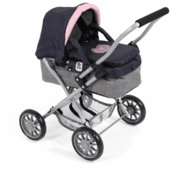 BAYER CHIC 2000 Mini-Kuschelwagen SMARTY Melange Grau-navy
