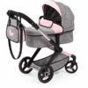 Bayer Design Kombi-Puppenwagen Xeo Grau/Rosa