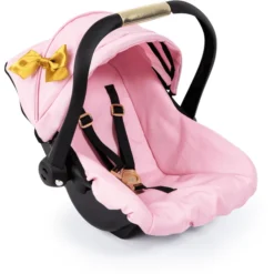 Bayer Design Puppen-Autositz Mit Dach, Rosa/gold