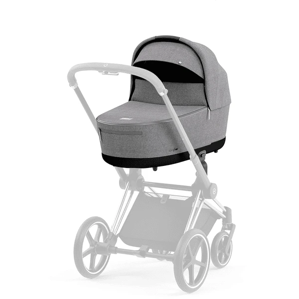 Cybex PLATINUM Kinderwagenaufsatz Für New Priam Und E-Priam Lux Carry Cot Manhattan Grey Plus 1 Cybex PLATINUM Kinderwagenaufsatz Für New Priam Und E-Priam Lux Carry Cot Manhattan Grey Plus