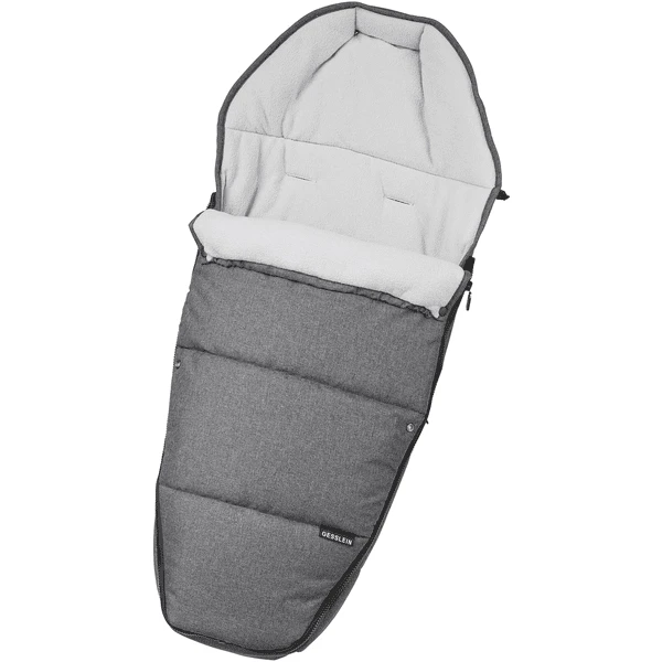 GESSLEIN Fußsack Sleepy, Grau Meliert 1 GESSLEIN Fußsack Sleepy, Grau Meliert