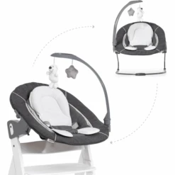 Hauck Babyaufsatz Alpha Bouncer 2in1 Deluxe Melange Grey