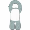 Odenwälder Autositz-Auflage Babycool White Leaves Grey