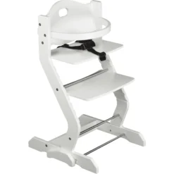 TiSsi® Kinderhochstuhl Mit Brustbügel Weiß